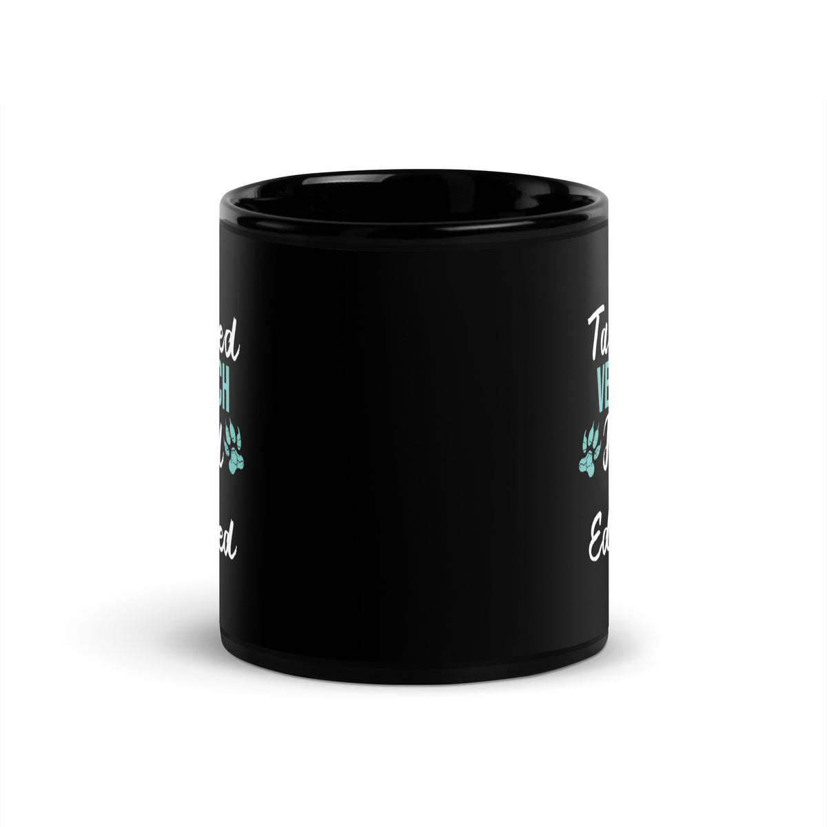 Tattooed Vet Tech Inked and educated Black Glossy Mug-Black Glossy Mug-I love Veterinary