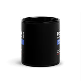 Propofol Design Black Glossy Mug-I love Veterinary