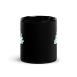 Veterinary Receptionist Heart Paws Black Glossy Mug-Black Glossy Mug-I love Veterinary