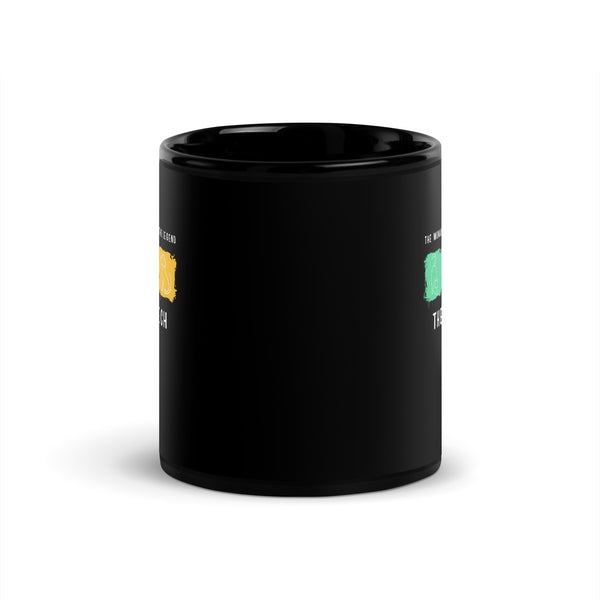 The woman, the wonder, the legend - the Vet Tech Black Glossy Mug-I love Veterinary