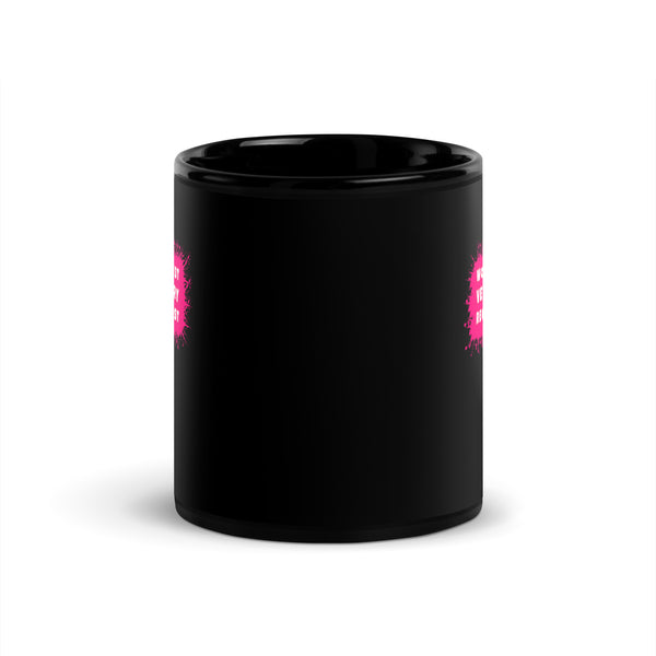 World's best veterinary receptionist color splash Black Glossy Mug-I love Veterinary