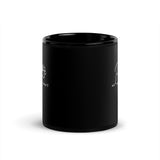 Paws and enjoy the little things Black Glossy Mug-I love Veterinary
