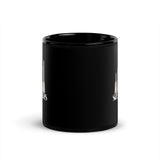 Size Matters Black Glossy Mug-I love Veterinary