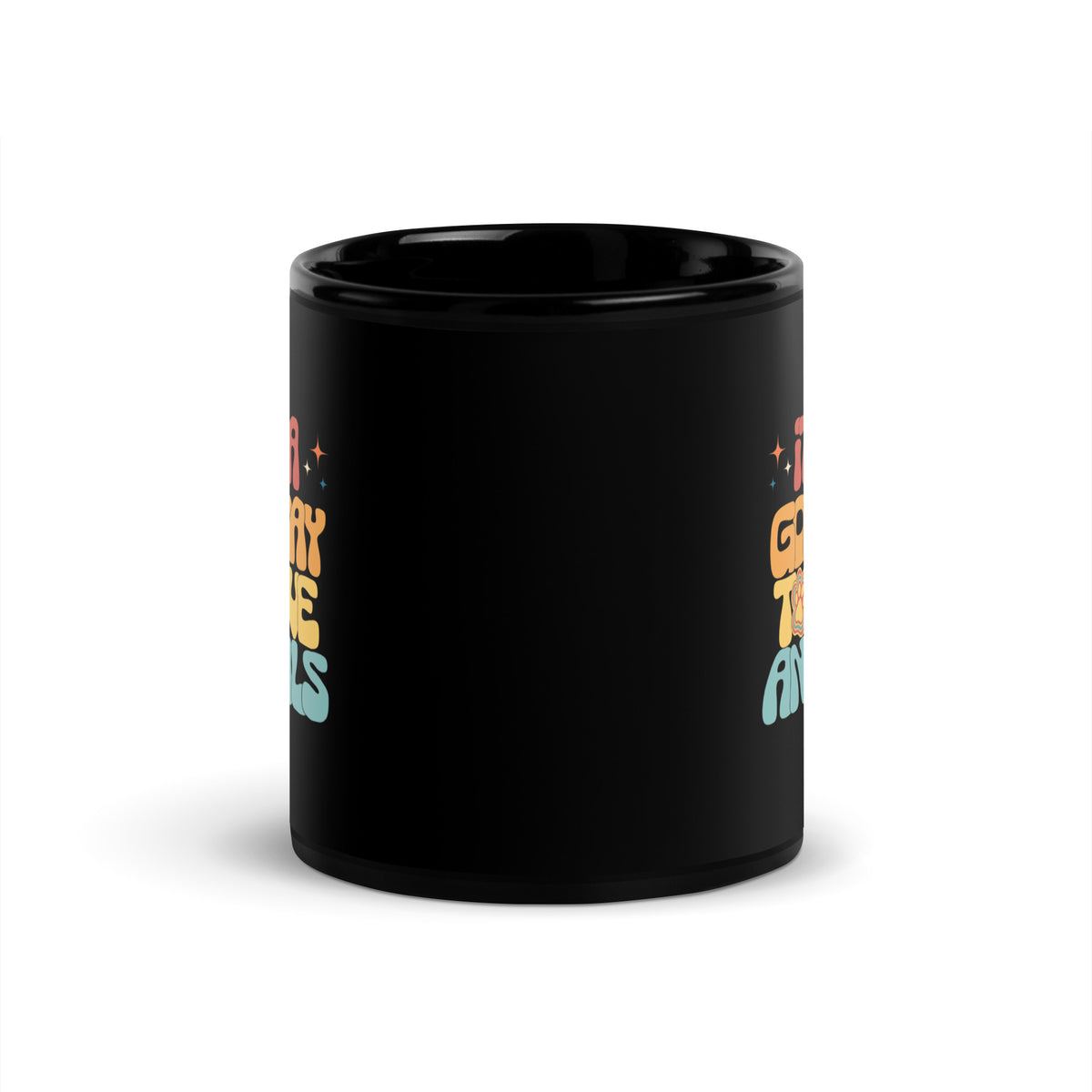 It's a good day to save animals Black Glossy Mug-I love Veterinary