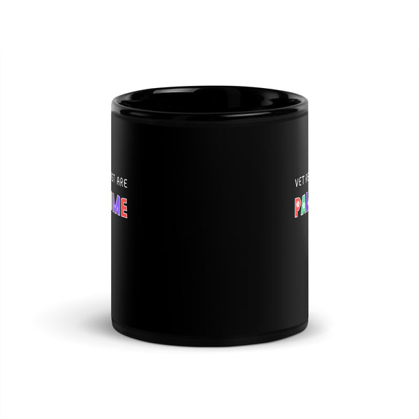 Vet receptionist are paw-some Black Glossy Mug-I love Veterinary