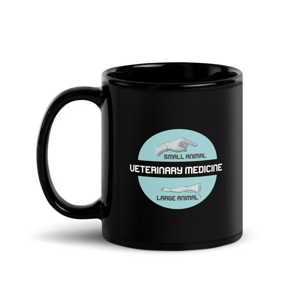 Veterinary Medicine - Small & Big animal Black Glossy Mug-Black Glossy Mug-I love Veterinary