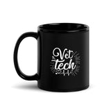 Vet Tech Stethoscope Pulse Black Glossy Mug-Black Glossy Mug-I love Veterinary