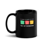 The woman, the wonder, the legend - the Veterinarian Black Glossy Mug-I love Veterinary