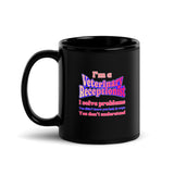I'm a vet receptionist, I solve problems 2 Black Glossy Mug-I love Veterinary