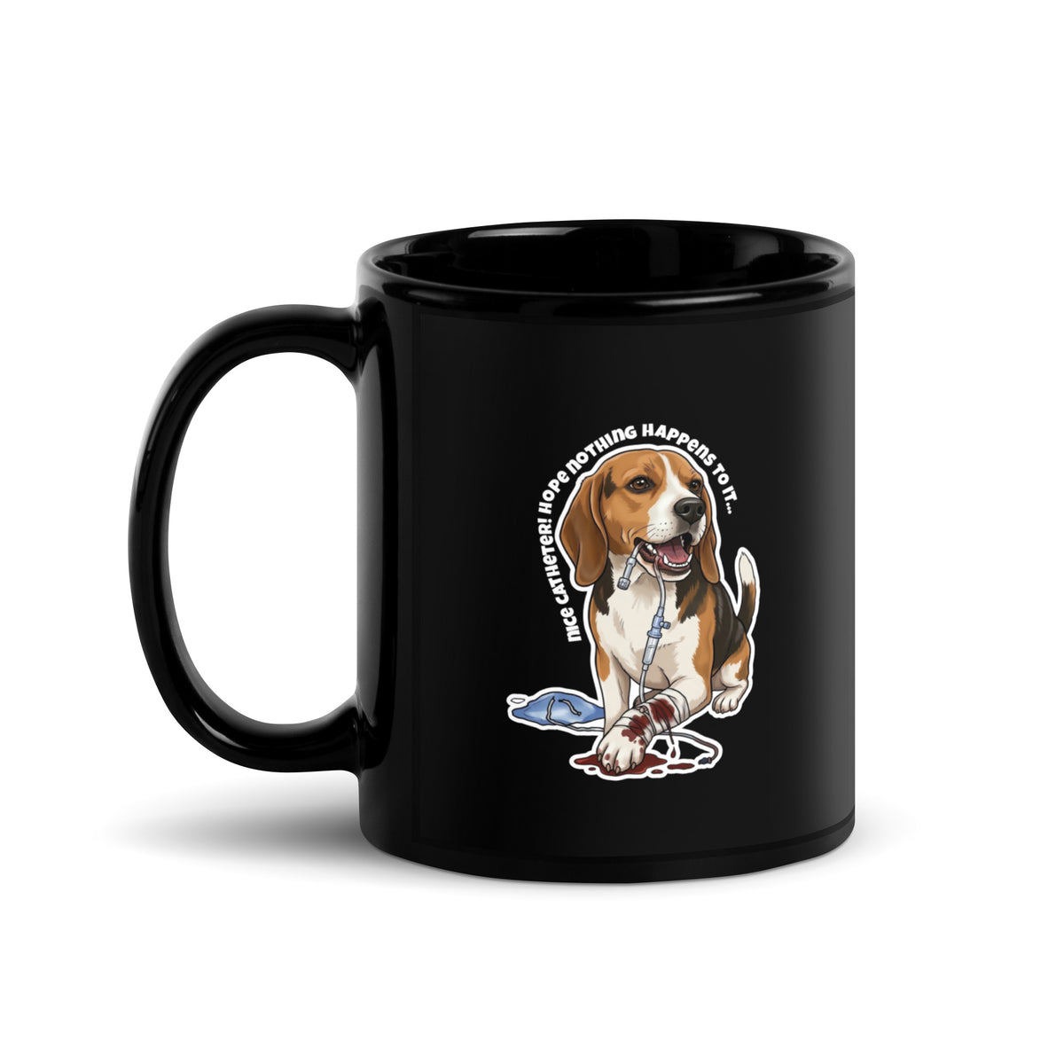 Nice catheter! Black Glossy Mug-I love Veterinary