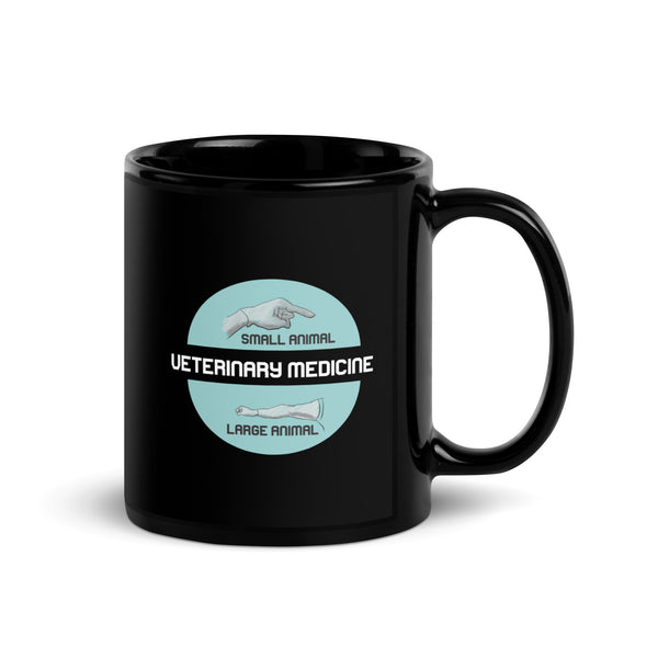 Veterinary Medicine - Small & Big animal Black Glossy Mug-Black Glossy Mug-I love Veterinary