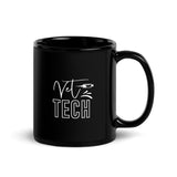 Vet Tech Needle Black Glossy Mug-Black Glossy Mug-I love Veterinary