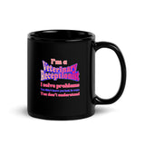 I'm a vet receptionist, I solve problems 2 Black Glossy Mug-I love Veterinary