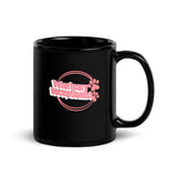 Vet Receptionist circle two paws Black Glossy Mug-I love Veterinary