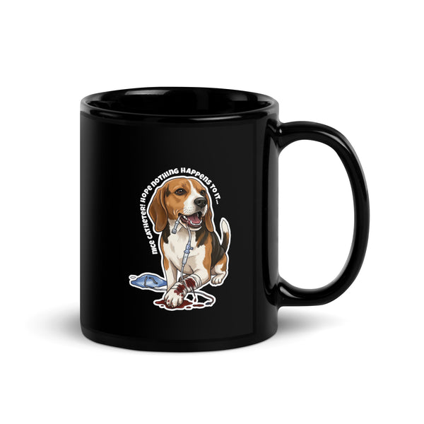 Nice catheter! Black Glossy Mug-I love Veterinary