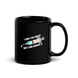 I can't fix crazy, but I can sedate it Black Glossy Mug-I love Veterinary