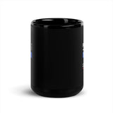 Propofol Design Black Glossy Mug-I love Veterinary