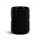 Veterinary Receptionist Heart Paws Black Glossy Mug-Black Glossy Mug-I love Veterinary