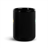The woman, the wonder, the legend - the Vet Receptionist Black Glossy Mug-I love Veterinary