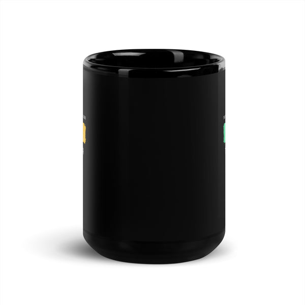 The woman, the wonder, the legend - the Vet Tech Black Glossy Mug-I love Veterinary