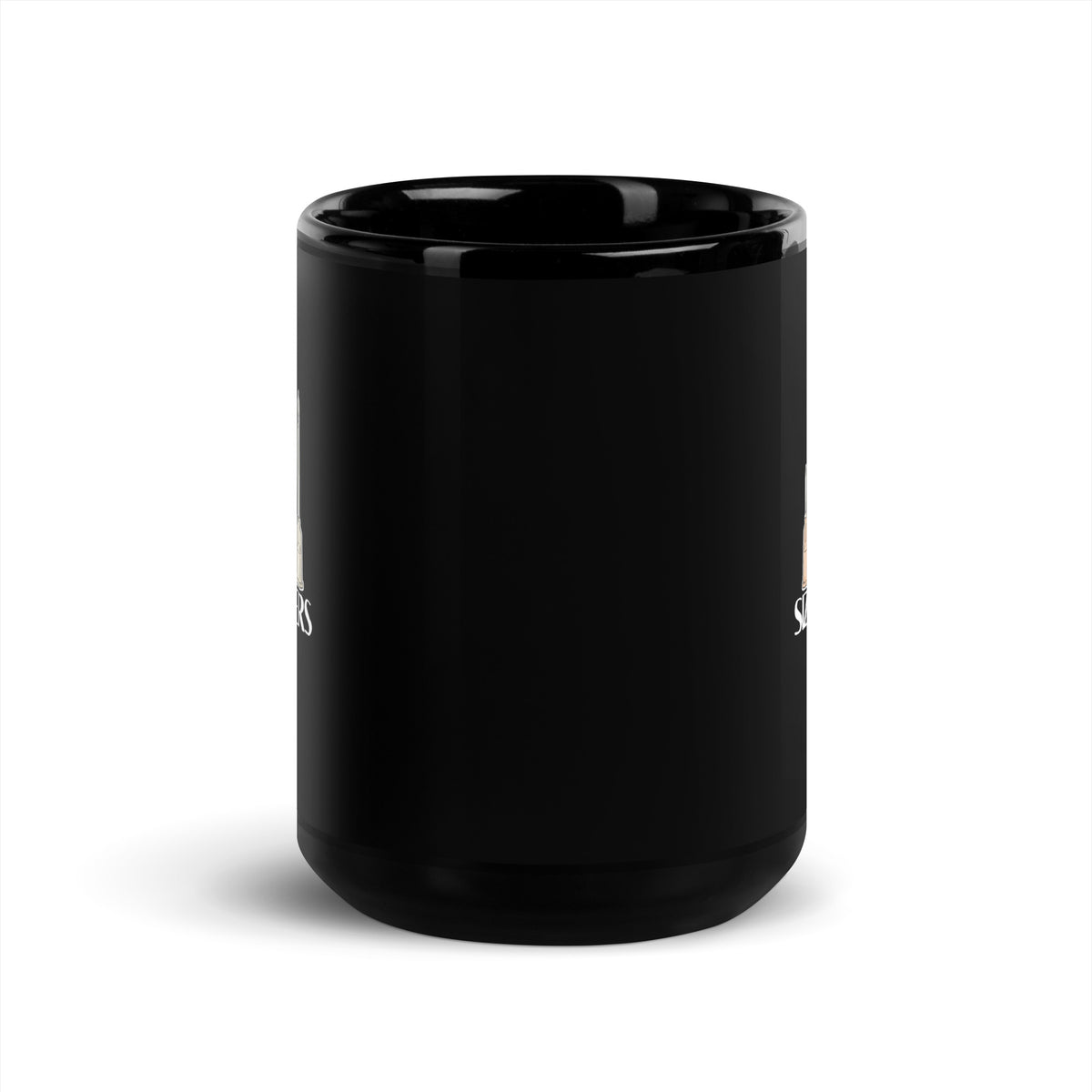 Size Matters Black Glossy Mug-I love Veterinary