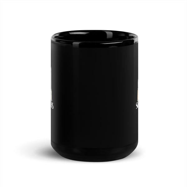 Size Matters Black Glossy Mug-I love Veterinary