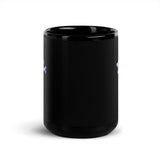 Veterinary Receptionist Black Glossy Mug-I love Veterinary