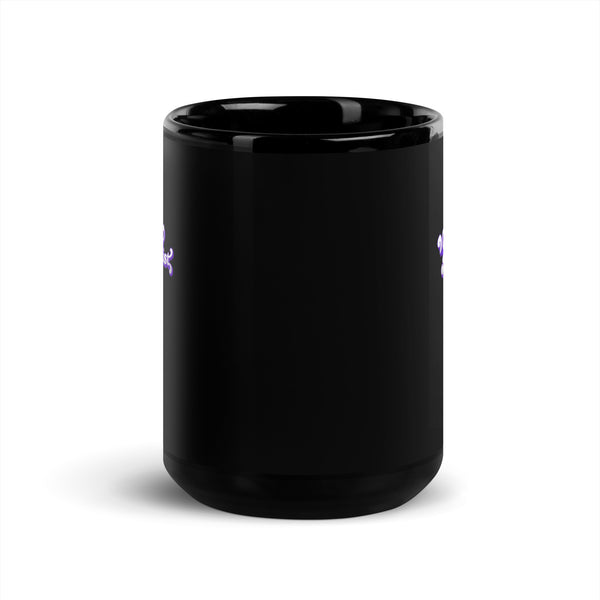 Veterinary Receptionist Black Glossy Mug-I love Veterinary