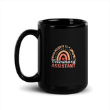 Veterinary Assistant Heart Black Glossy Mug-Black Glossy Mug-I love Veterinary