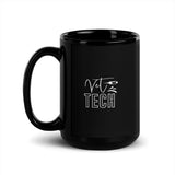 Vet Tech Needle Black Glossy Mug-Black Glossy Mug-I love Veterinary