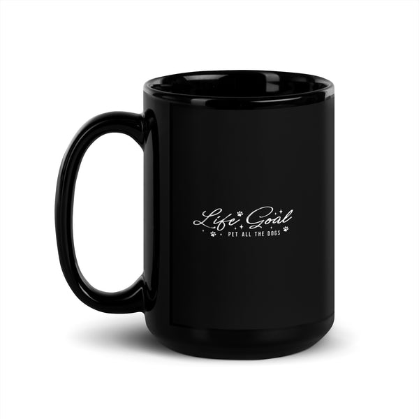 Pet All The Dogs Black Glossy Mug-Black Glossy Mug-I love Veterinary