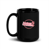 Vet Receptionist circle two paws Black Glossy Mug-I love Veterinary