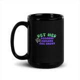 Vet Med because humans are gross Black Glossy Mug-I love Veterinary