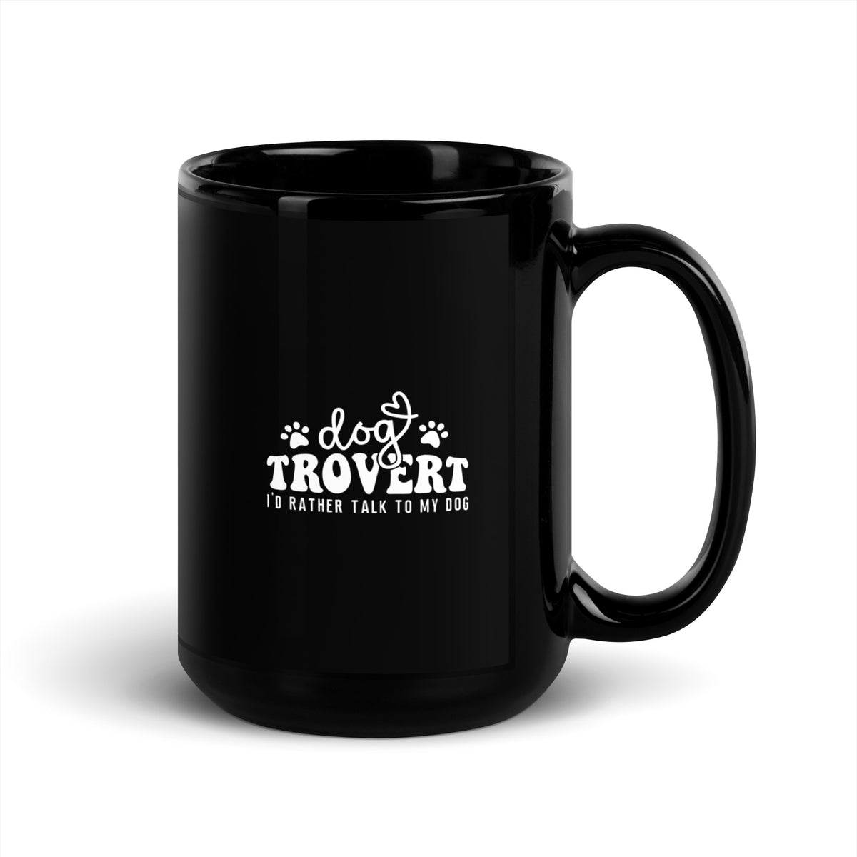 I'd rather talk to my Dog Black Glossy Mug-Black Glossy Mug-I love Veterinary