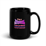 I'm a vet receptionist, I solve problems 2 Black Glossy Mug-I love Veterinary
