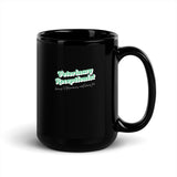 Veterinary Receptionist because vets need heroes too Black Glossy Mug-I love Veterinary
