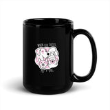 When life sucks, pet a dog Black Glossy Mug-I love Veterinary