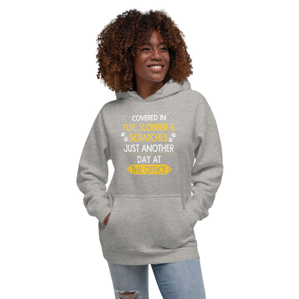 Fur, Slobber, Scratches Veterinary Women’s Premium Hoodie-I love Veterinary