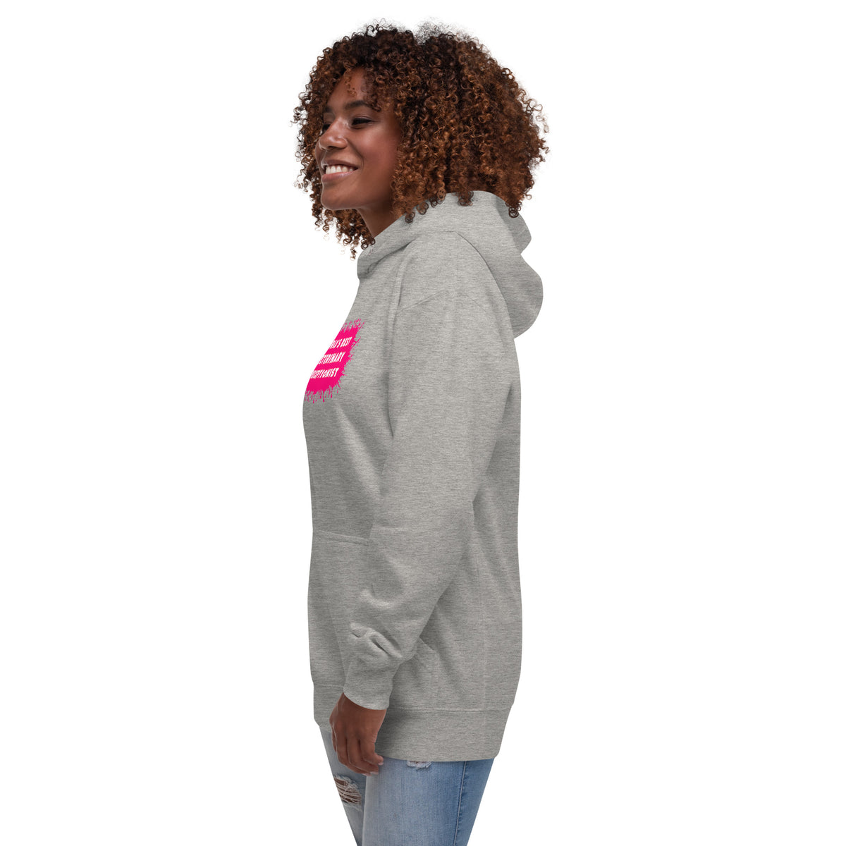 World's best veterinary receptionist color splash Women's Premium Hoodie-I love Veterinary