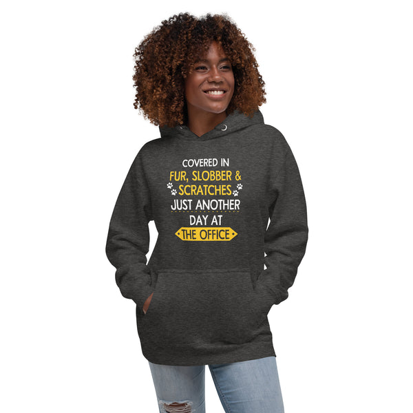 Fur, Slobber, Scratches Veterinary Women’s Premium Hoodie-I love Veterinary