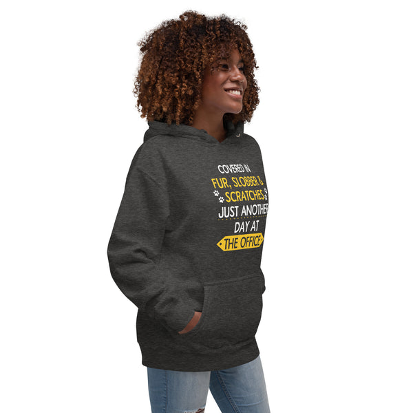 Fur, Slobber, Scratches Veterinary Women’s Premium Hoodie-I love Veterinary
