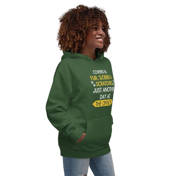 Fur, Slobber, Scratches Veterinary Women’s Premium Hoodie-I love Veterinary