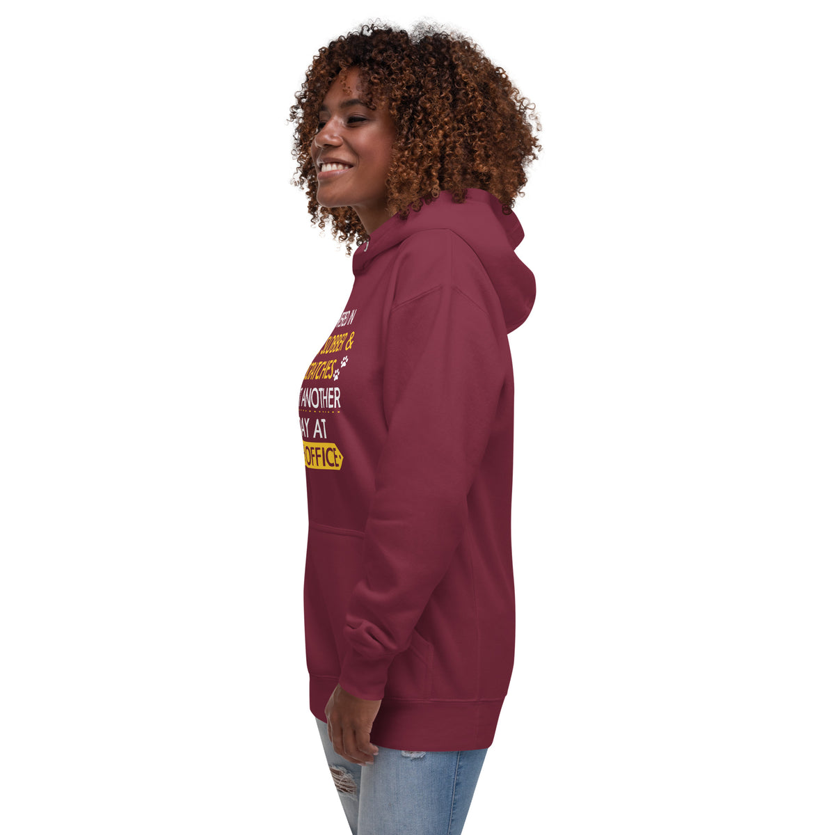 Fur, Slobber, Scratches Veterinary Women’s Premium Hoodie-I love Veterinary