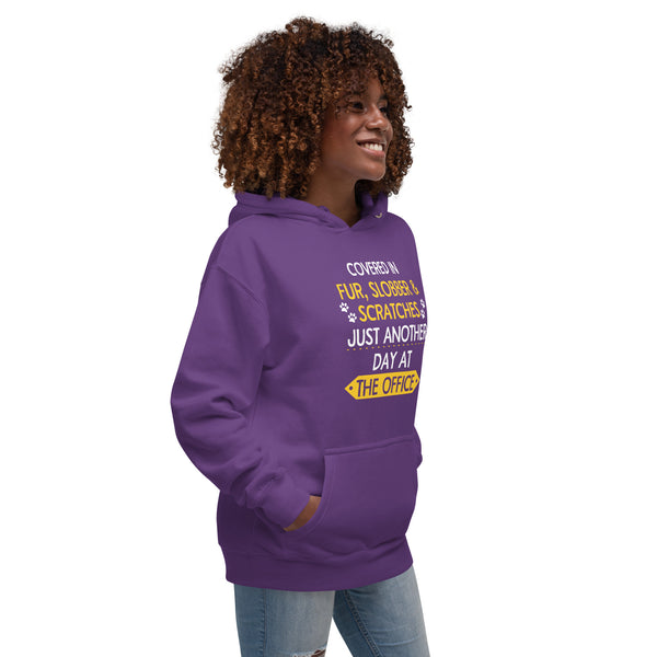 Fur, Slobber, Scratches Veterinary Women’s Premium Hoodie-I love Veterinary