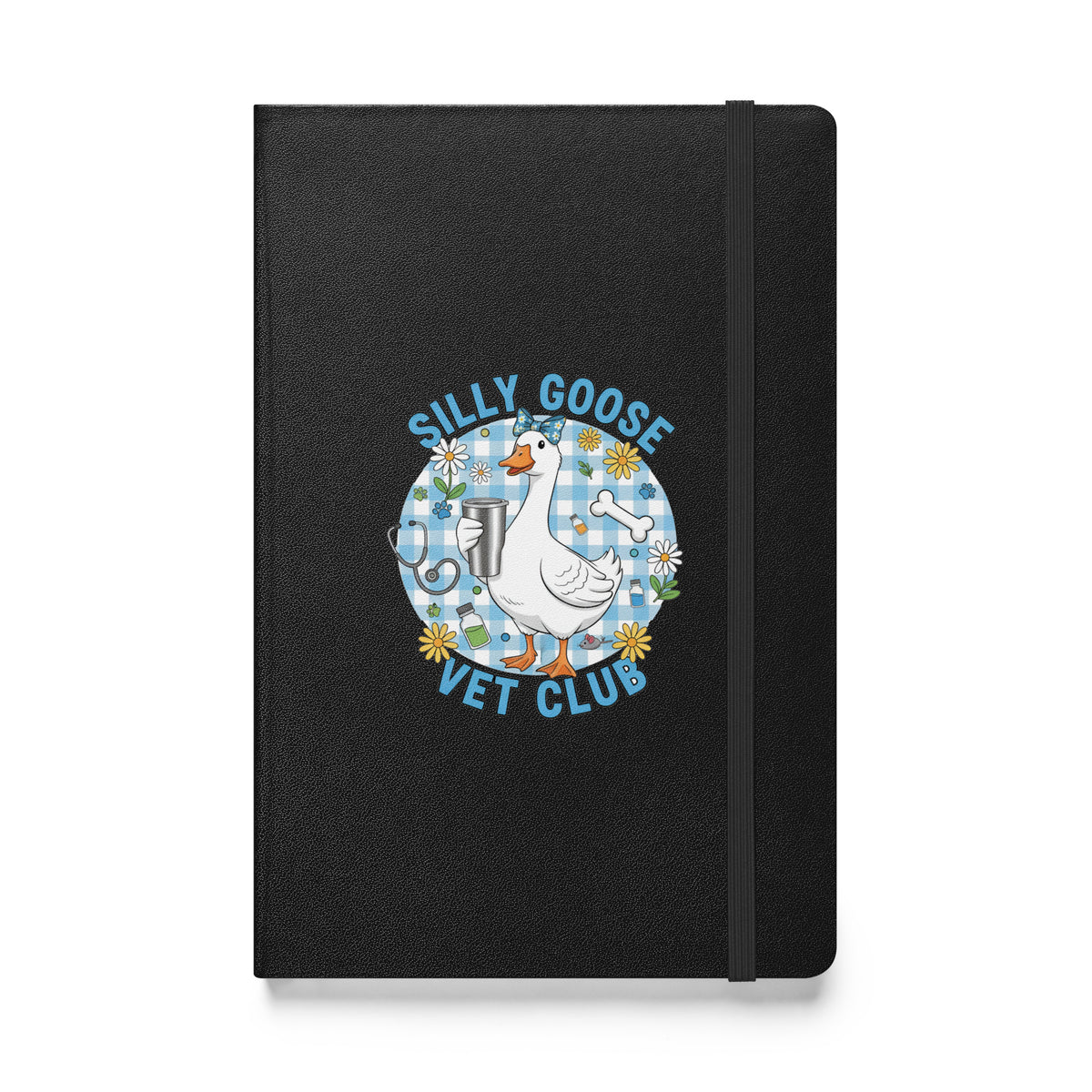 Silly Goose Vet Club Hardcover-bound notebook-Hardcover Bound Notebook | JournalBook®-I love Veterinary