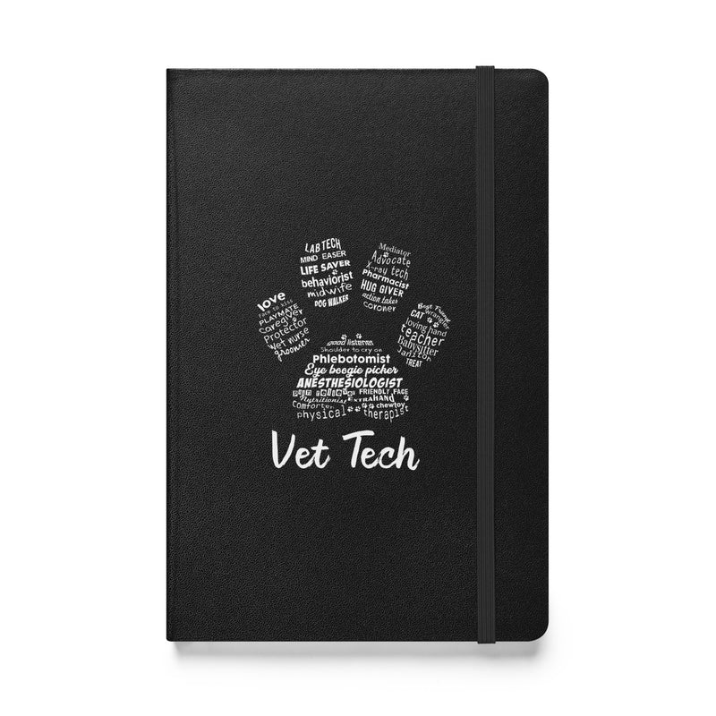 Vet Tech - Paw Print Hardcover bound notebook