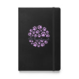 Vet Receptionist circle paws pattern, Hardcover-bound notebook-I love Veterinary