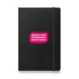 World's best veterinary receptionist color splash, Hardcover-bound notebook-I love Veterinary
