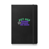 Vet Med because humans are gross, Hardcover-bound notebook-I love Veterinary