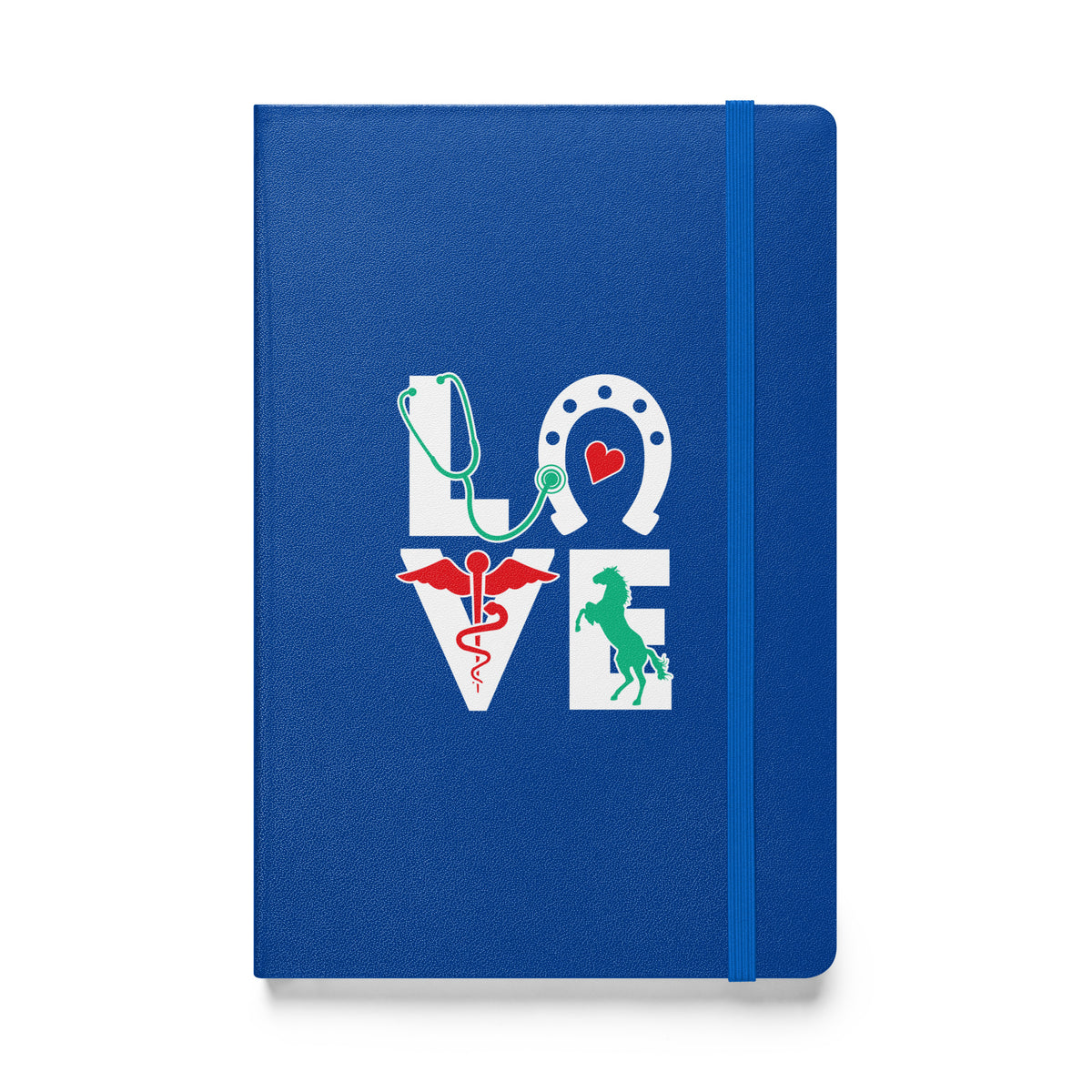 Equine Love Hardcover bound notebook-Hardcover Bound Notebook | JournalBook®-I love Veterinary